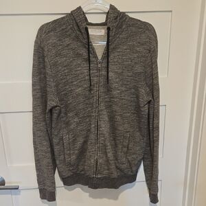 Everlane 100% Cotton Unisex Grey Zip Up Hoodie Active Casual Athleisure